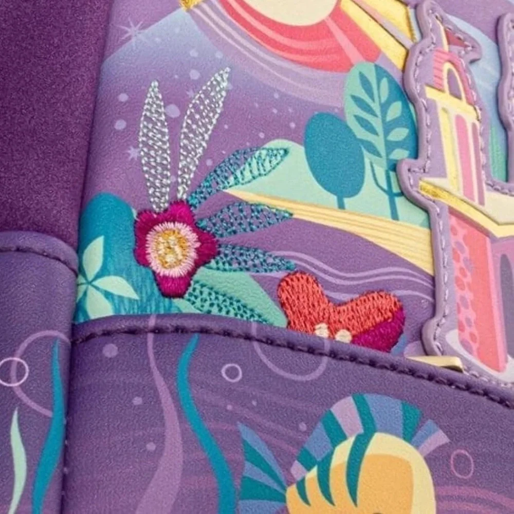 Disney Princess Ariel Loungefly Castle Collection Mini Backpack